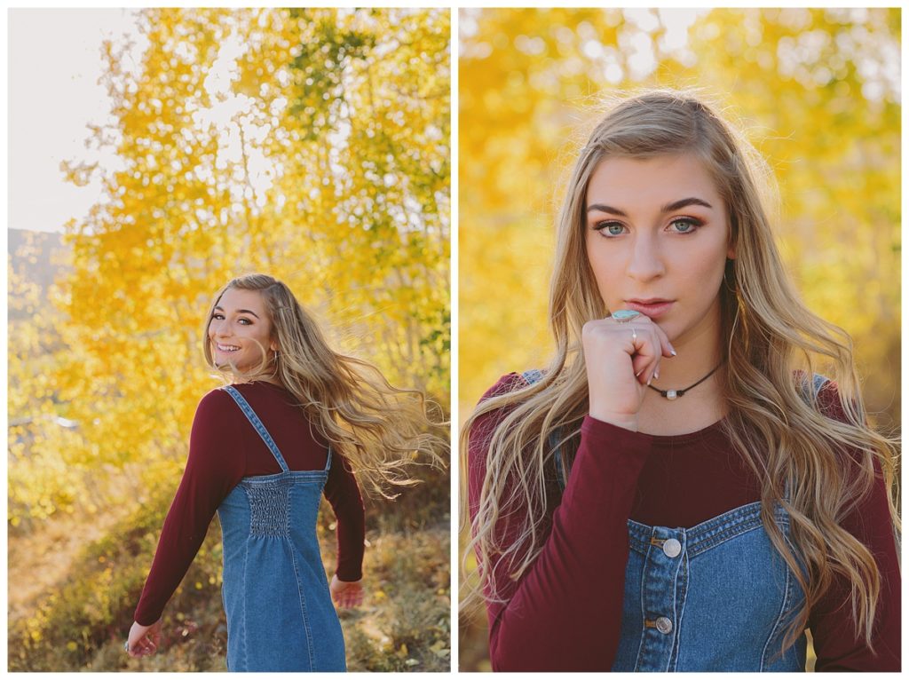 Park City Fall Autumn Utah Senior Portrait Session  Keala Jarvis Photography