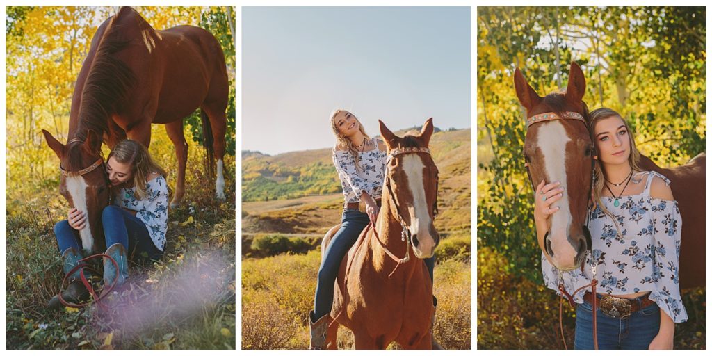 Park City Utah Senior Portrait Session with Horse Keala Jarvis Photography