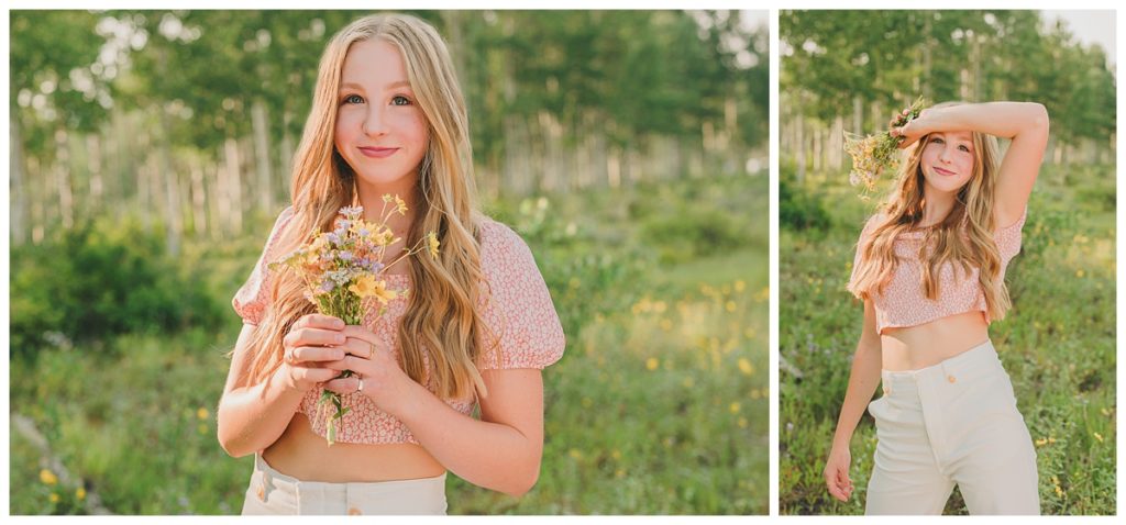 Andee Park City Mountain Summer Flower Senior Photography | Keala Jarvis