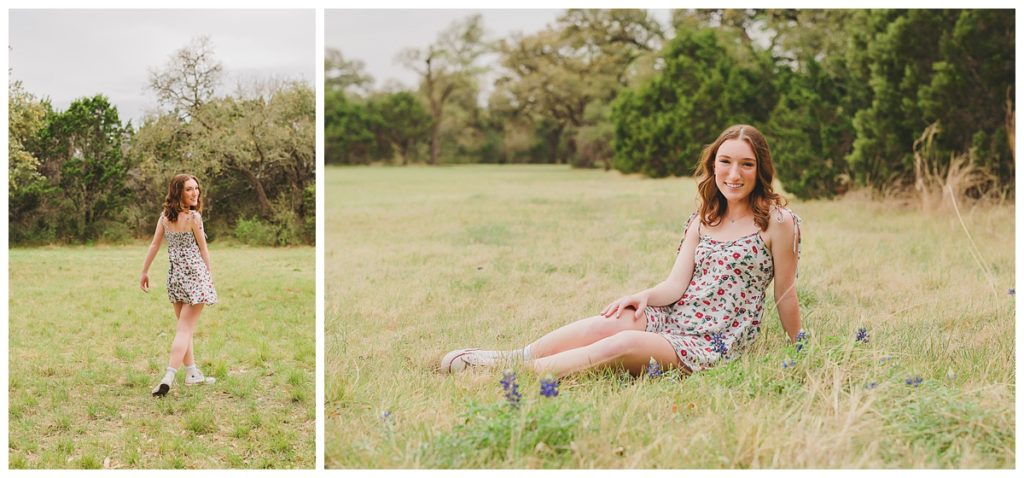 Lauren Spring Blue Bonnet Austin Texas Senior Photography | Keala Jarvis
