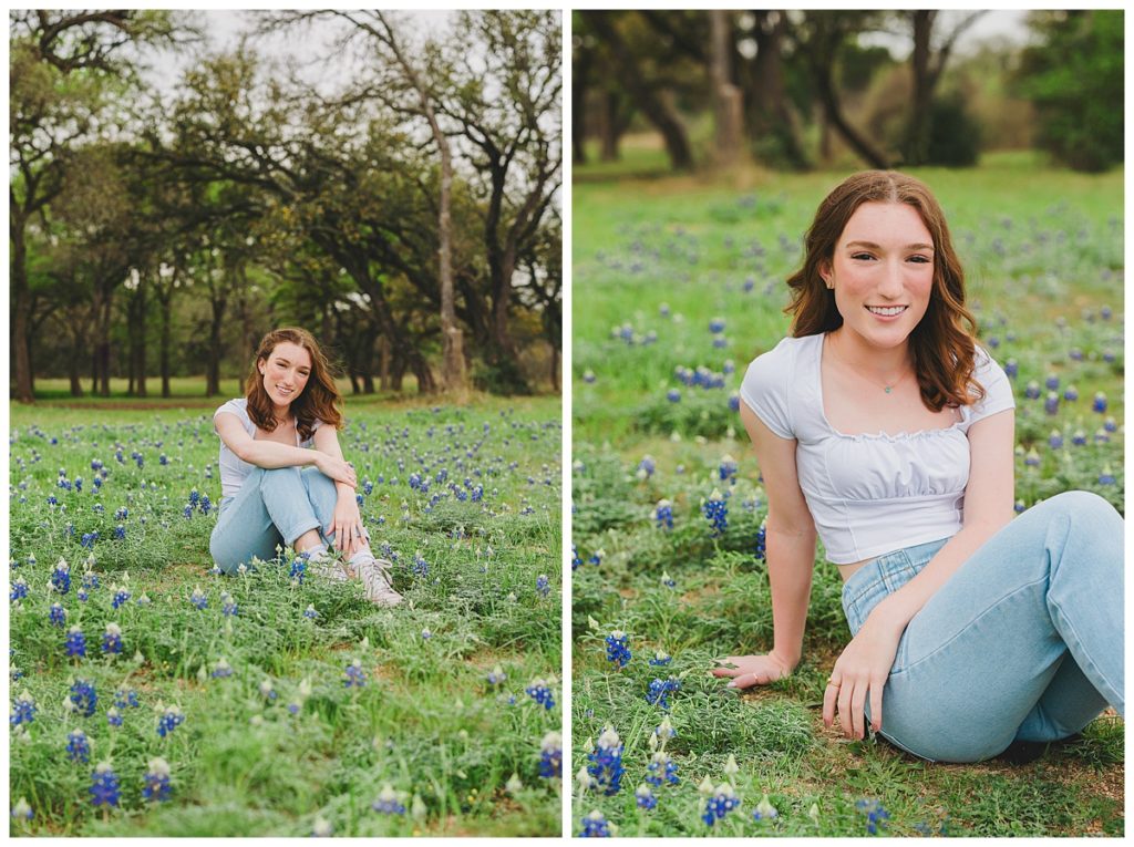 Lauren Spring Blue Bonnet Austin Texas Senior Photography | Keala Jarvis