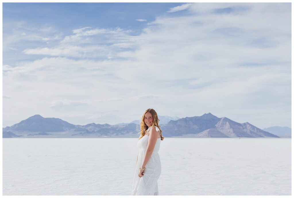 Austin Texas High Senior Photography at Bonneville Salt Flats Utah 