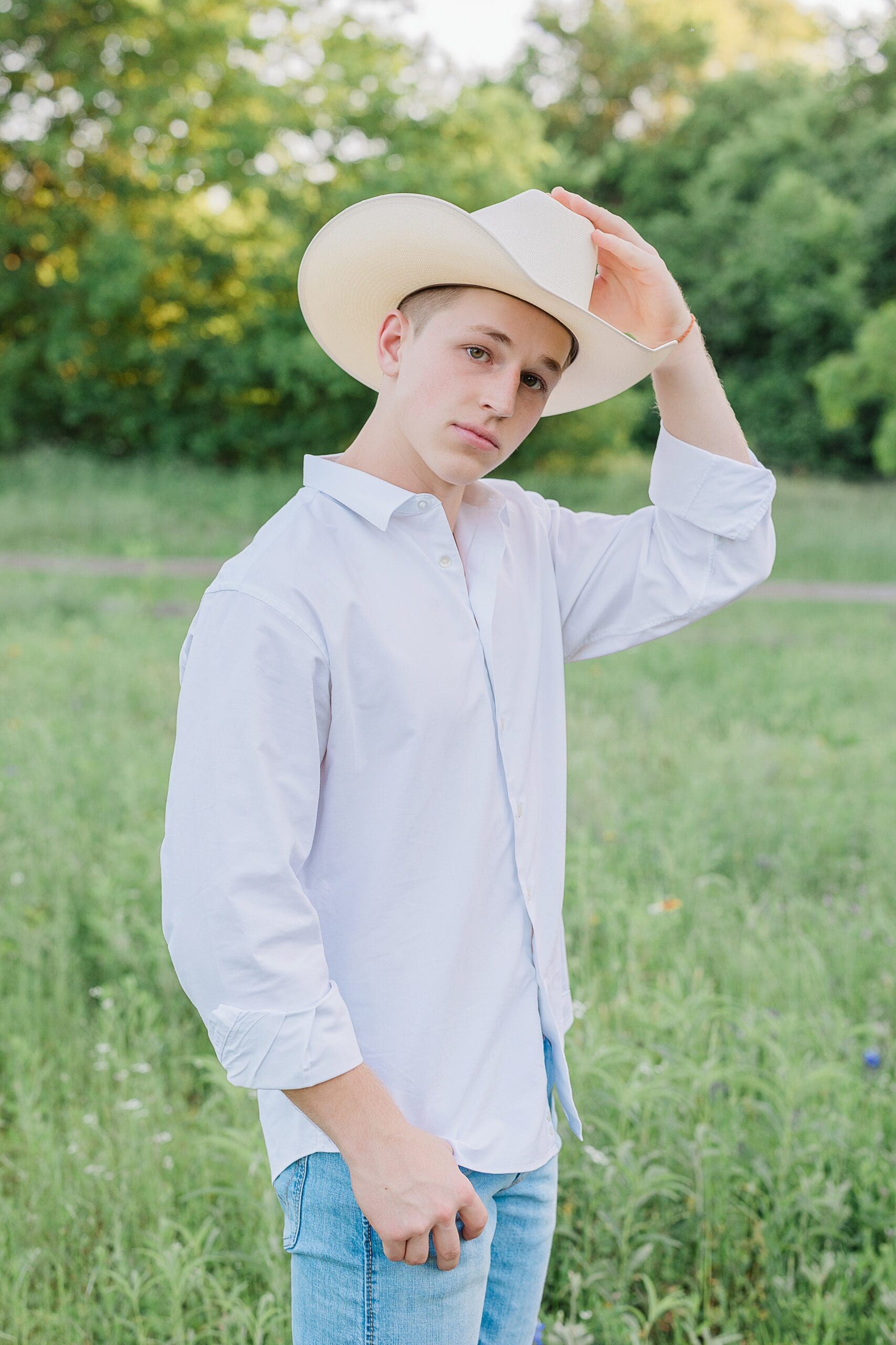 Austin Texas Cowboy Hat Senior Boy Photos