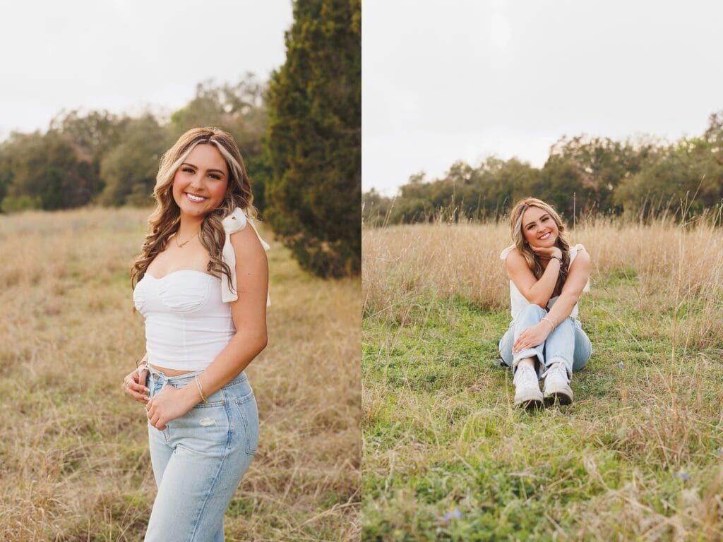 Austin Texas Spring Bluebonnet senior photos by Keala Jarvis Photography