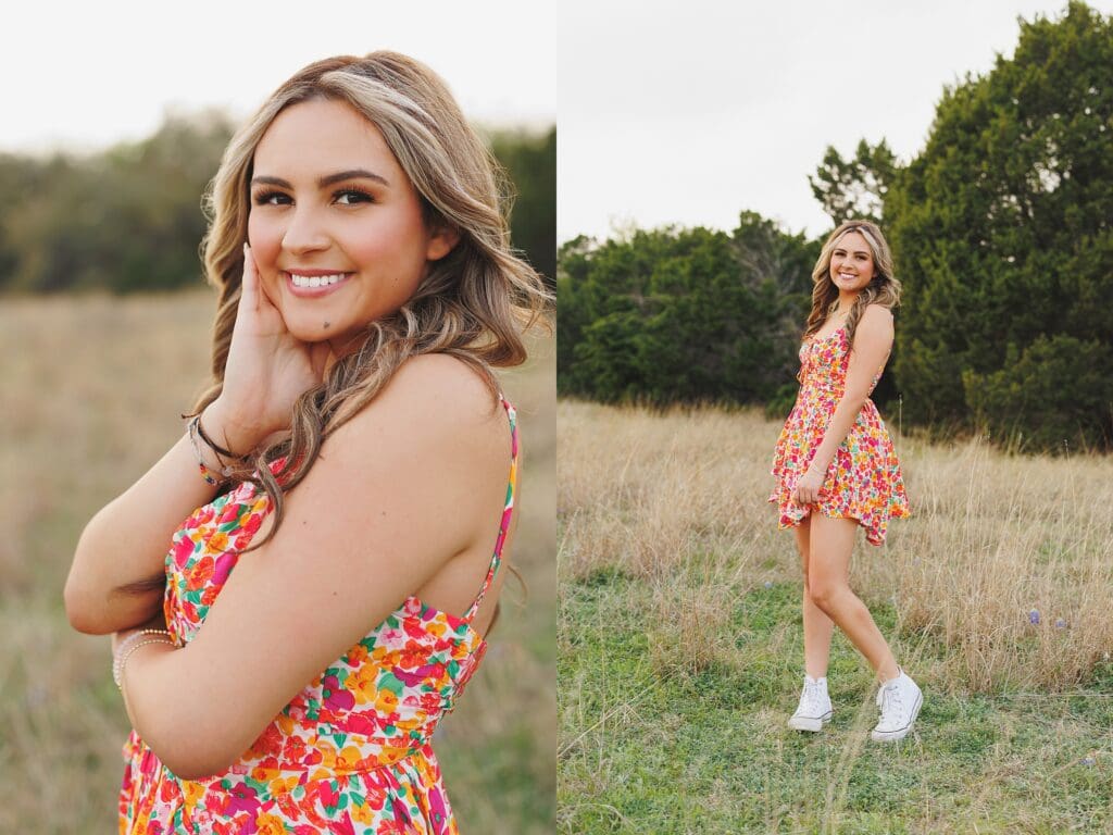 Austin Texas Spring Bluebonnet senior photos by Keala Jarvis Photography