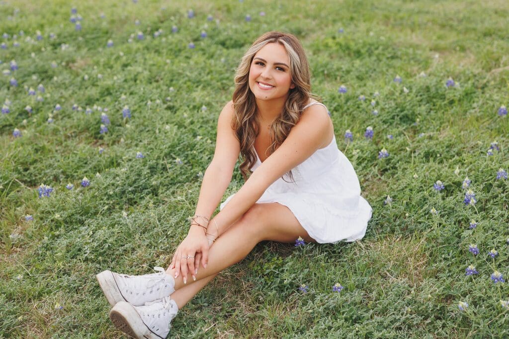 Austin Texas Spring Bluebonnet senior photos by Keala Jarvis Photography