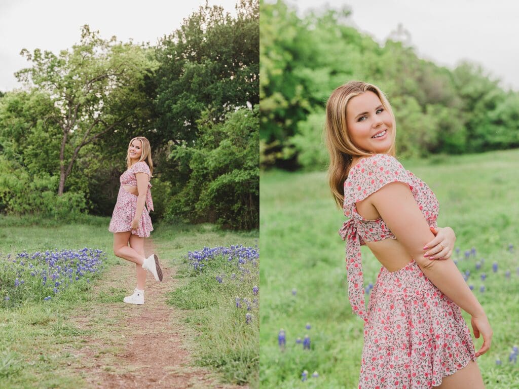 Austin Texas senior in bluebonnet field photos by Keala Jarvis