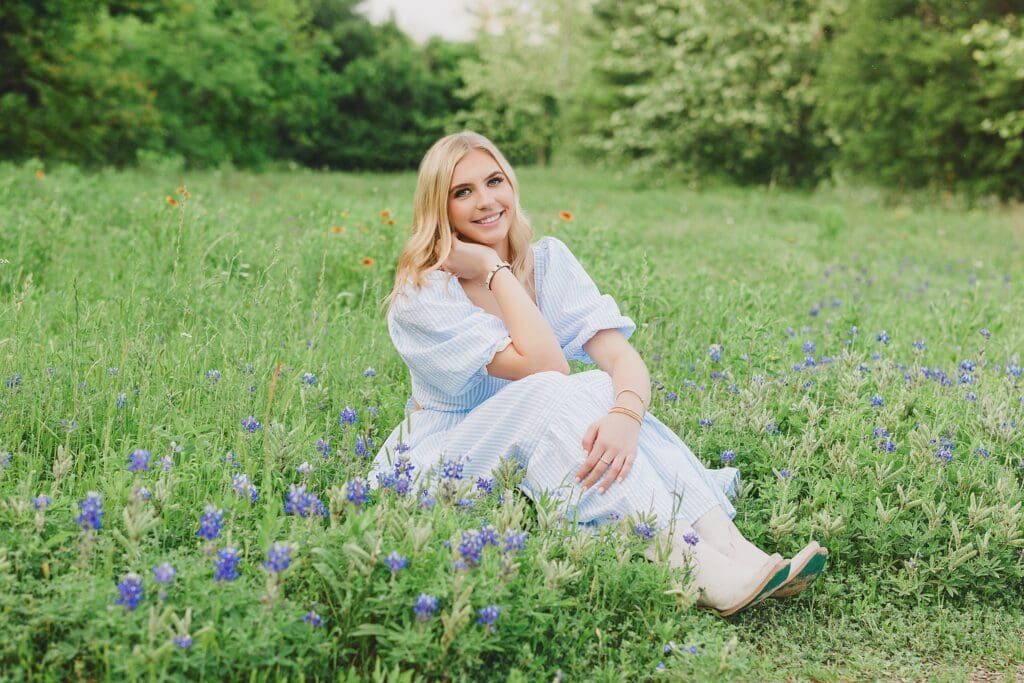 Austin Texas Senior Photos in Bluebonnets by Keala Jarvis Photography