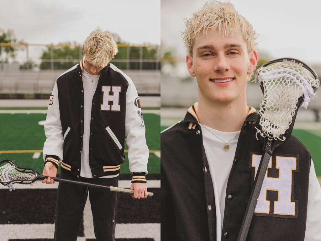 Lacrosse Sport Pose Prop Idea Senior Photos Austin Texas Keala Jarvis Photography