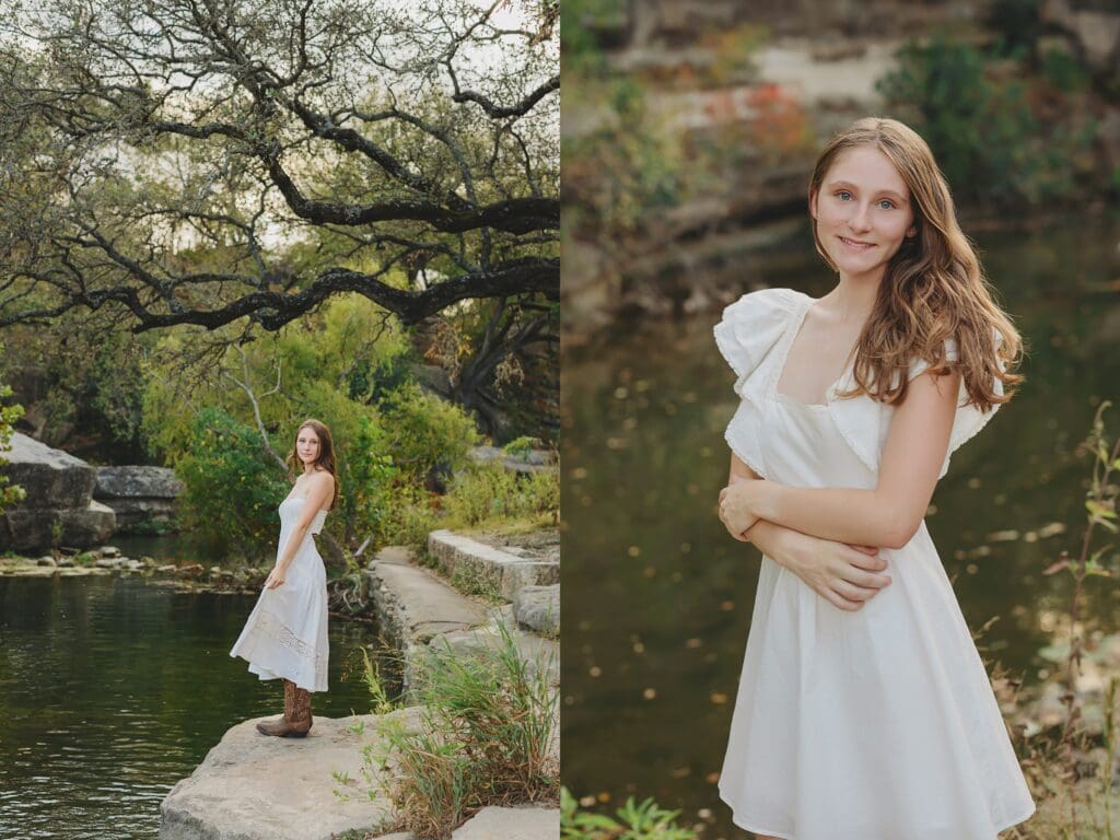 Bulls Creek Austin Texas Senior Photos Keala Jarvis Photography