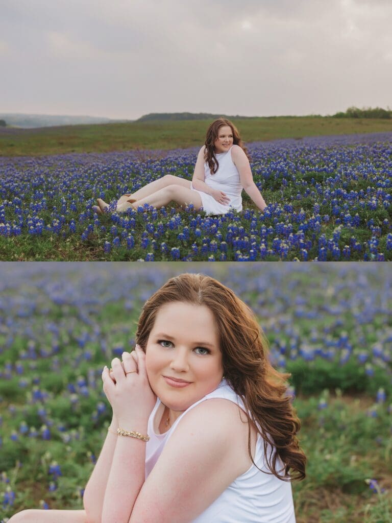 Spring Bluebonnet Season High School Senior Photos in Austin Texas by Keala Jarvis Photography