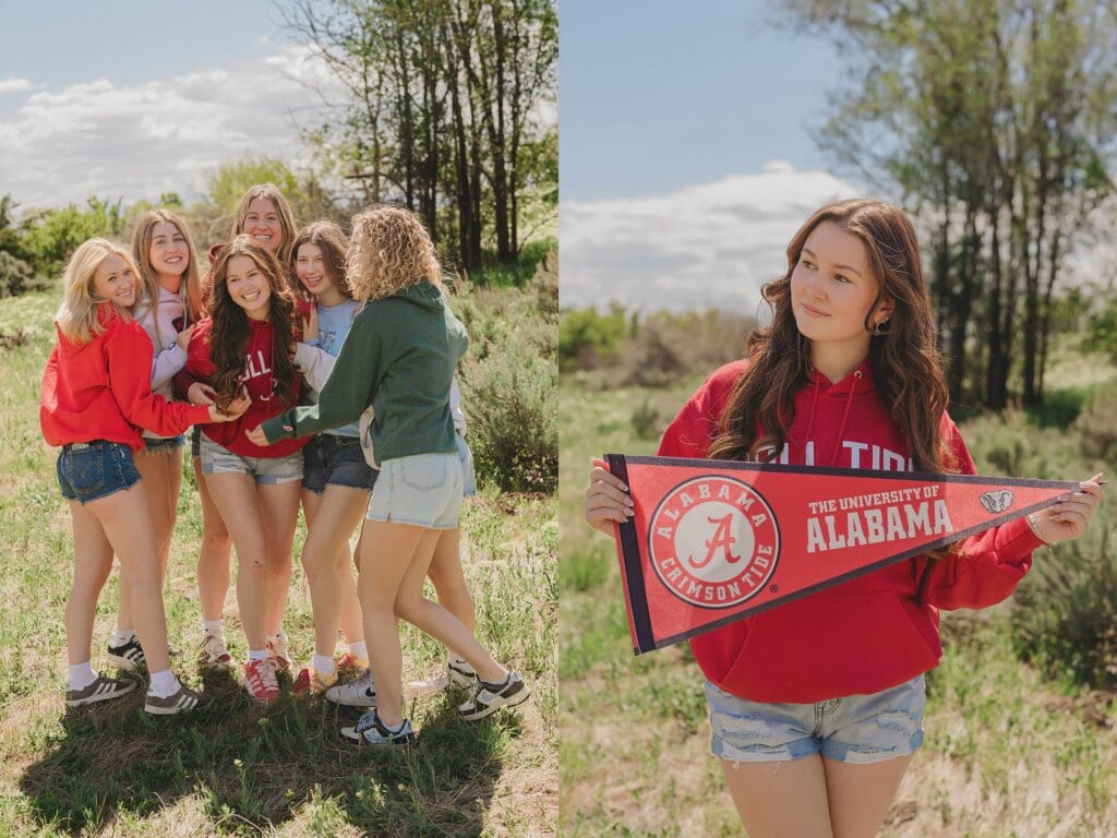 College Gear Friend Announcement Photos by Keala Jarvis Photography