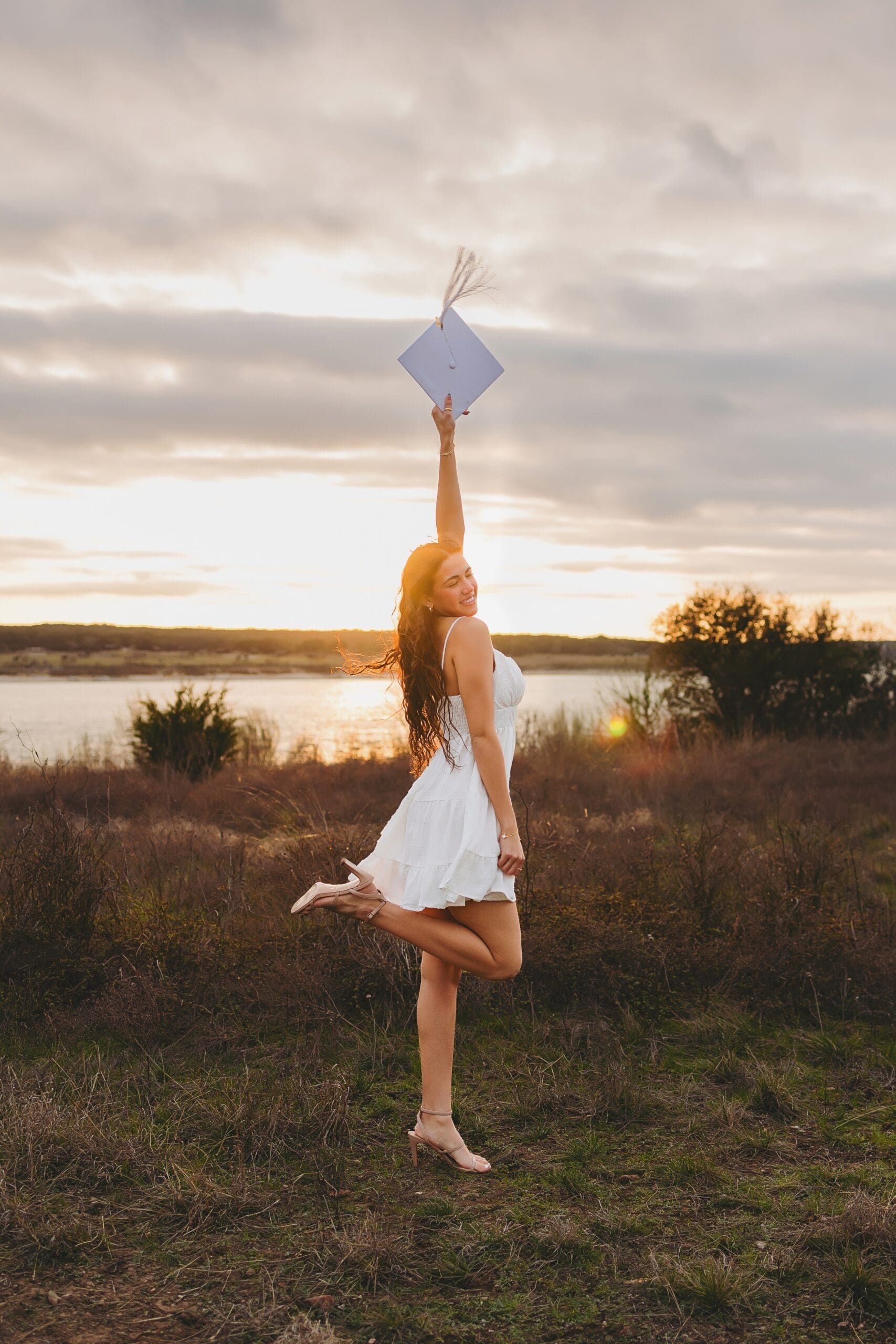 Austin Texas High School Senior Cap & Gown Photos by Lake Keala Jarvis Photography