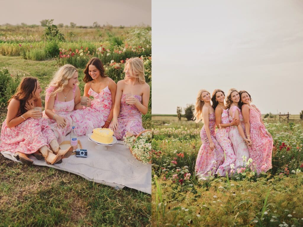 Austin Texas Flower Farm Group High School Senior Photos by Keala Jarvis Photography