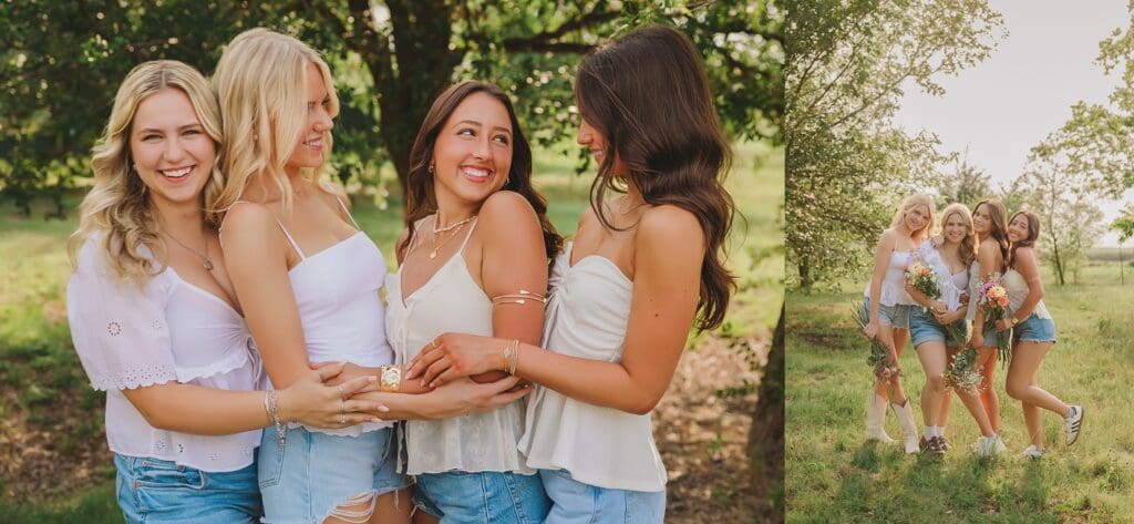 Austin Texas Flower Farm Group High School Senior Photos by Keala Jarvis Photography