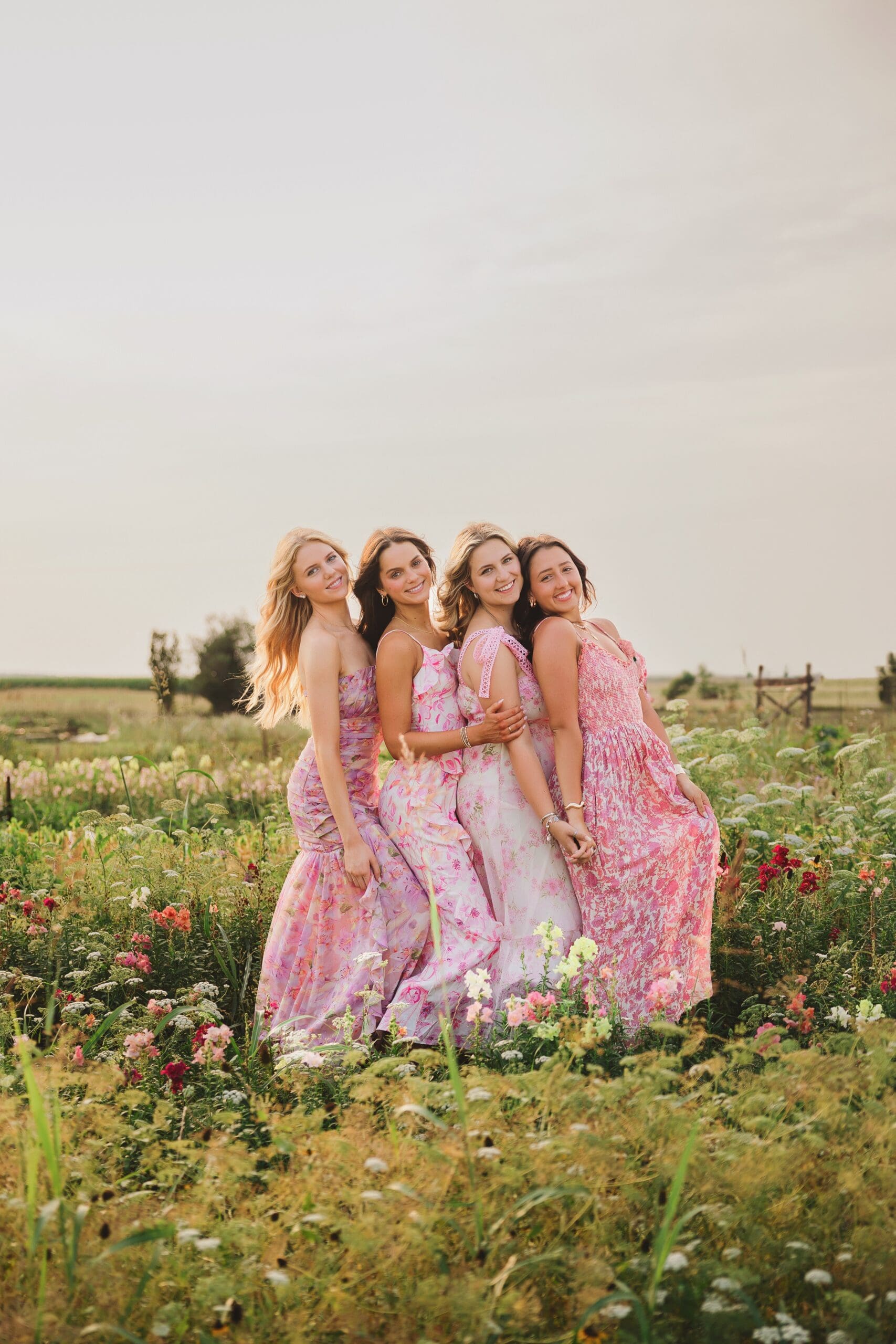 Austin Texas Flower Farm Group High School Senior Photos by Keala Jarvis Photography