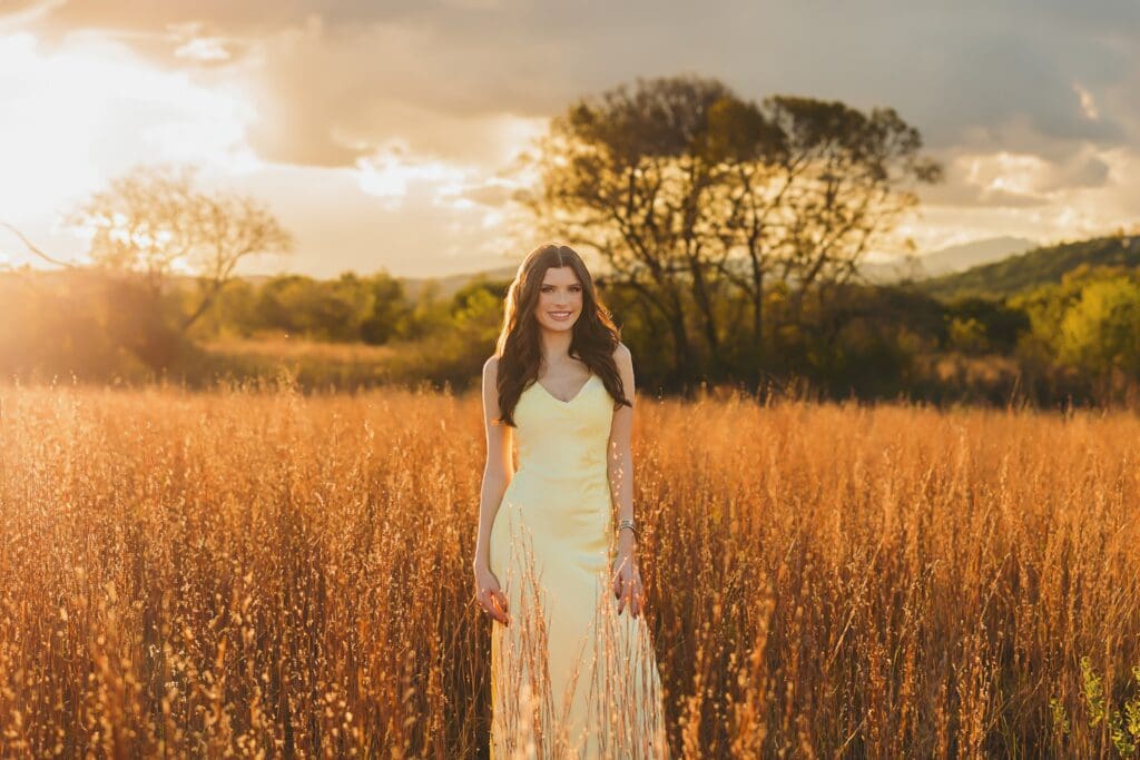 Common Fords Austin Texas Golden Field Senior Photos by Keala Jarvis Photography