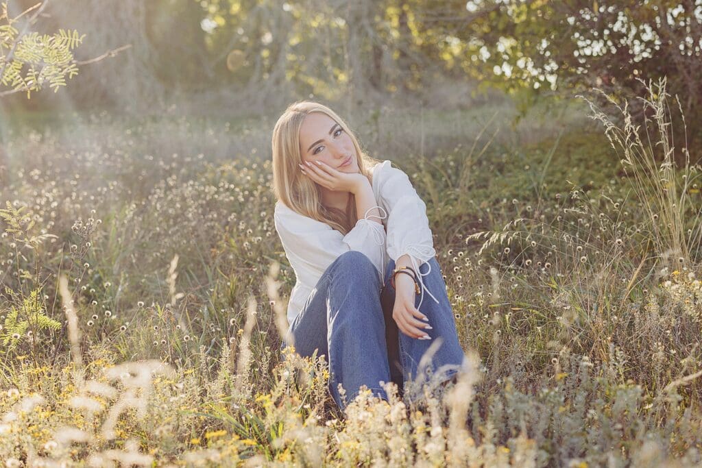 Austin Texas Fall Fields Senior Photos by Keala Jarvis Photography
