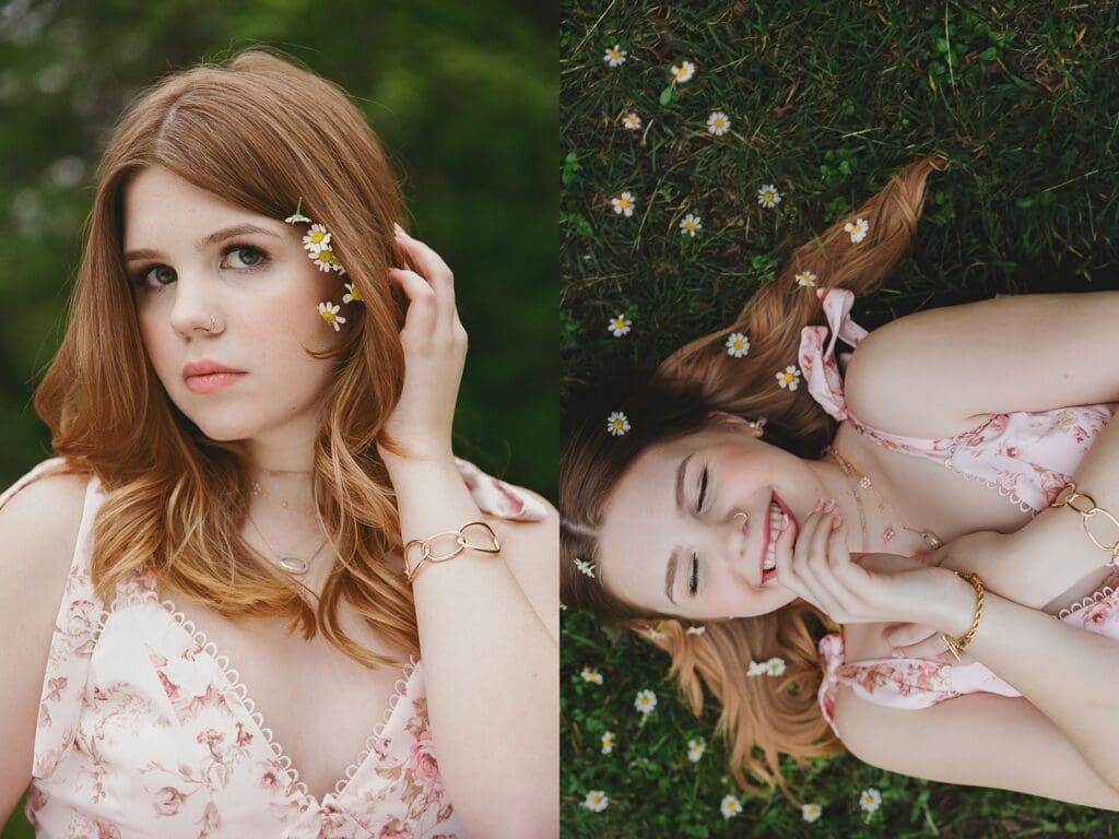 Austin Texas Barton Spring Flowers Senior Photos by Keala Jarvis Photography