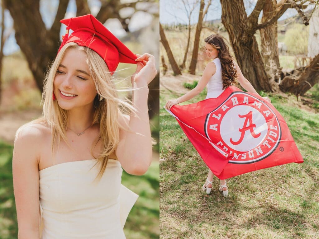 College Announcement Photos for Senior Pictures by Keala Jarvis Photography in Austin Texas