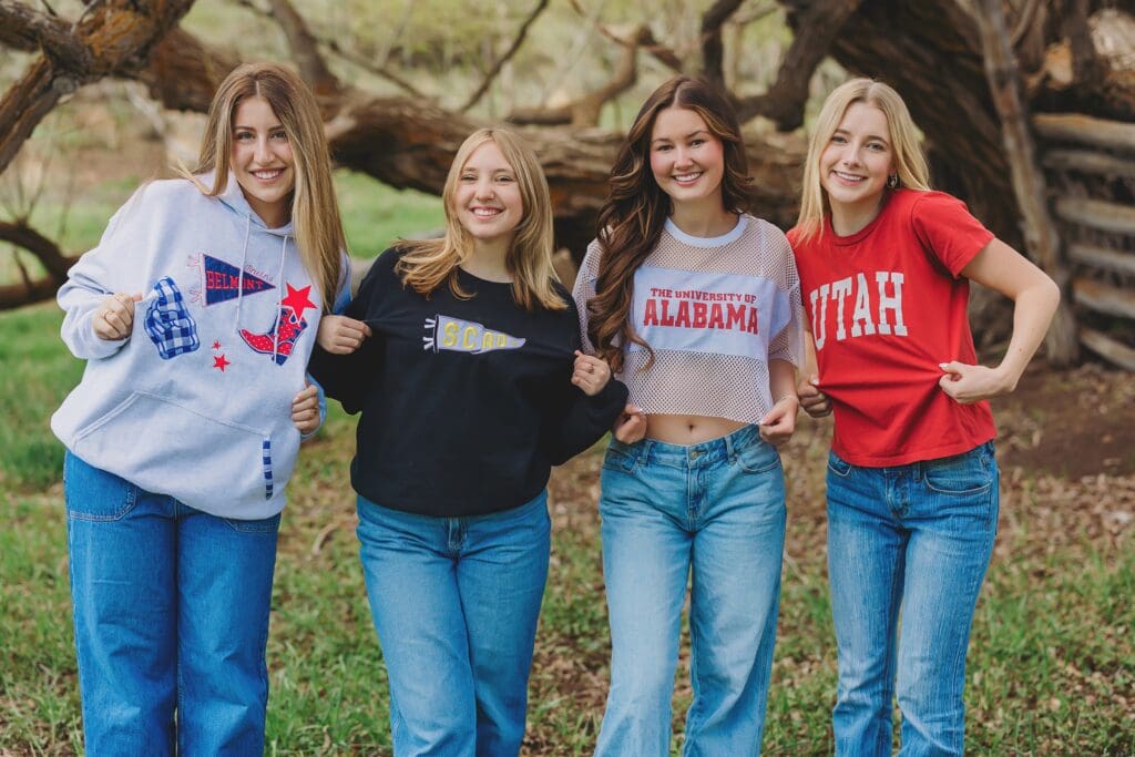 College Announcement Photos for Senior Pictures by Keala Jarvis Photography in Austin Texas