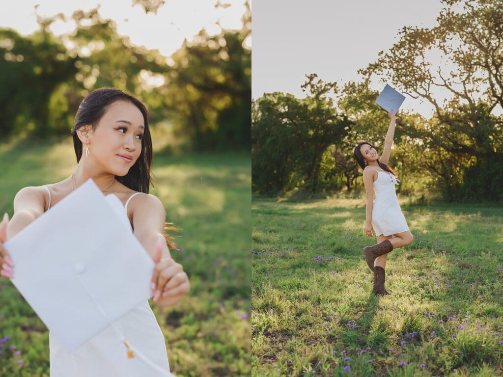 College Announcement Photos for Senior Pictures by Keala Jarvis Photography in Austin Texas