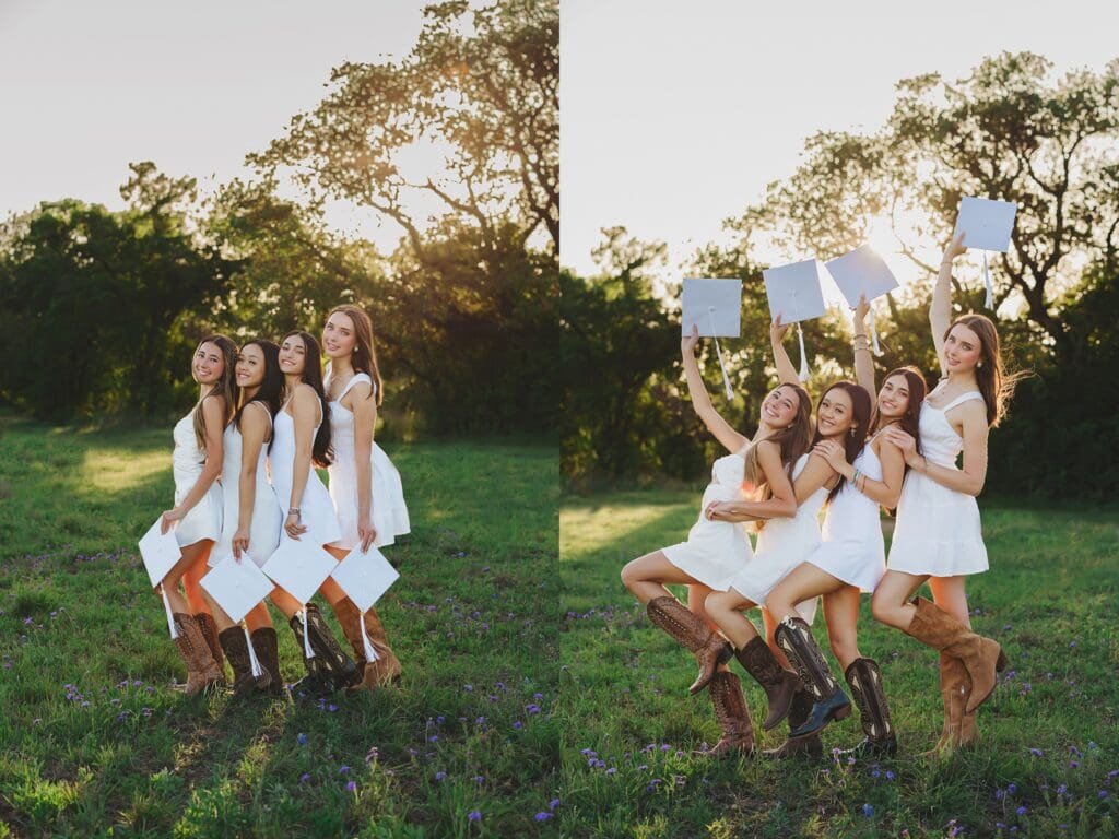 College Announcement Photos for Senior Pictures by Keala Jarvis Photography in Austin Texas