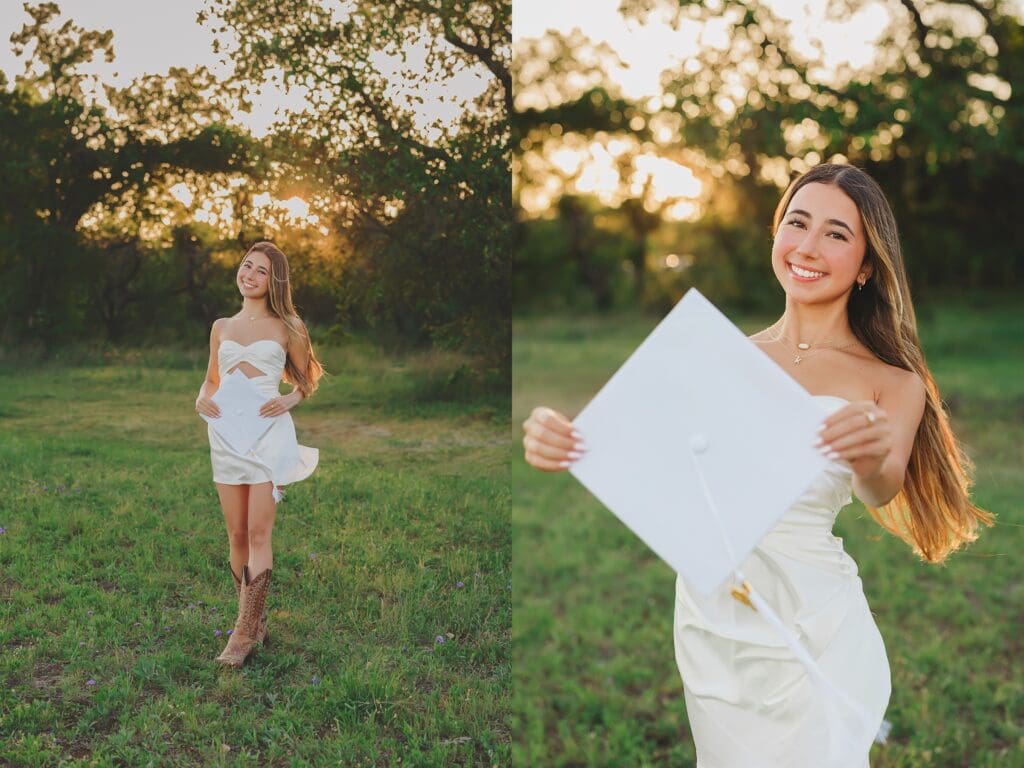 College Announcement Photos for Senior Pictures by Keala Jarvis Photography in Austin Texas