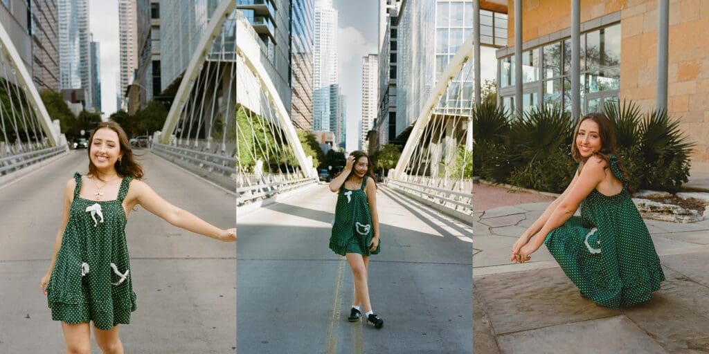 Austin Texas Butterfly Bridge Cedar Park High School Senior Photos Fall by Keala Jarvis