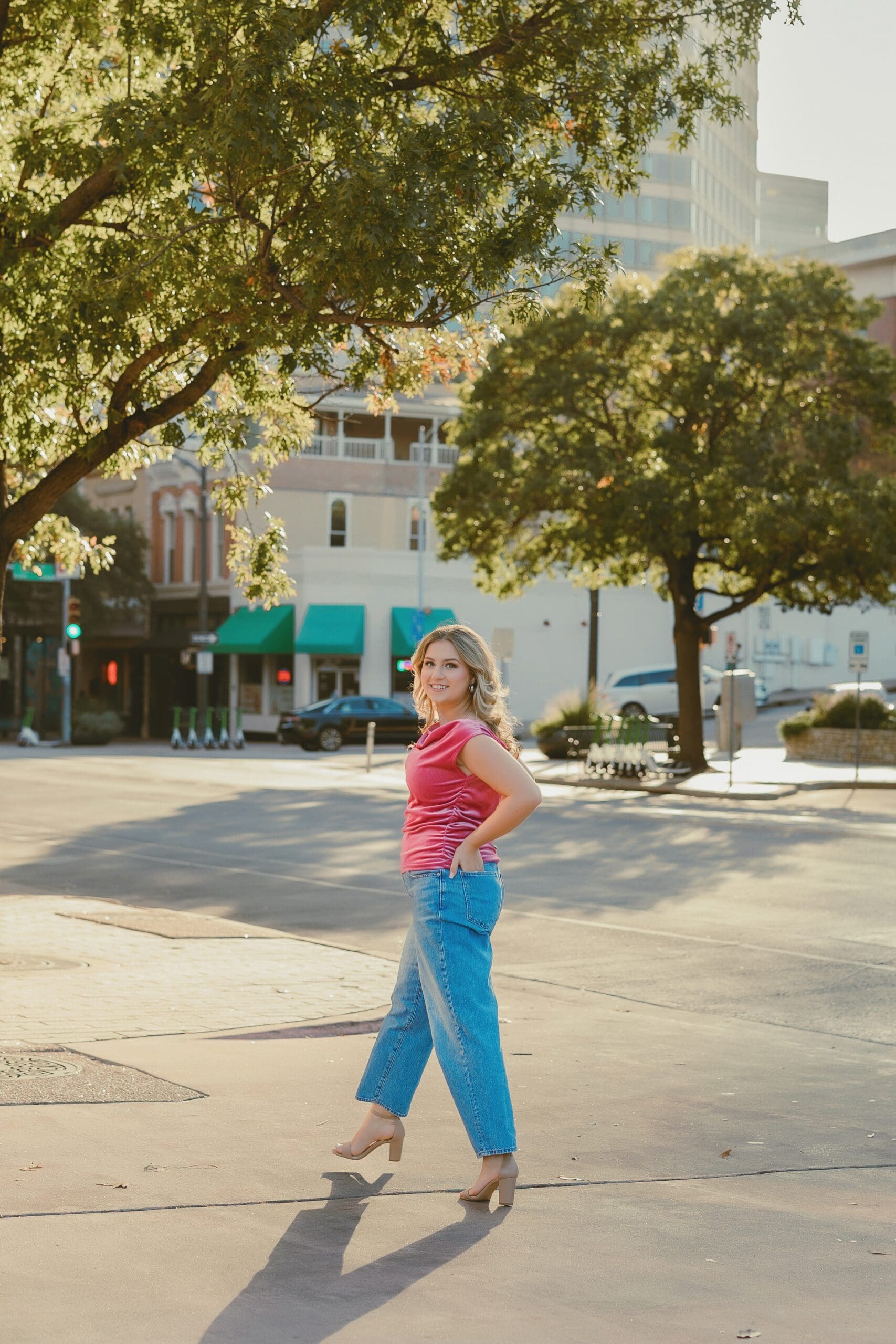 Austin Texas State Capitol James Bowie High School Senior Photos Fall by Keala Jarvis