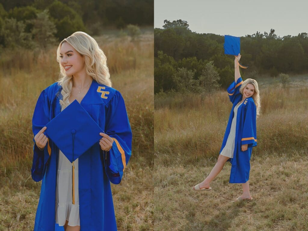 Austin Texas Cooperas Cove High School Senior Photos at Common Fords Cap & Gown by Keala Jarvis Photography