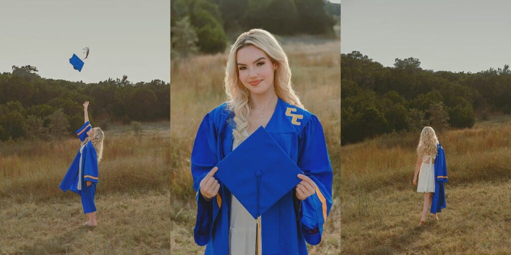 Austin Texas Cooperas Cove High School Senior Photos at Common Fords Cap & Gown by Keala Jarvis Photography