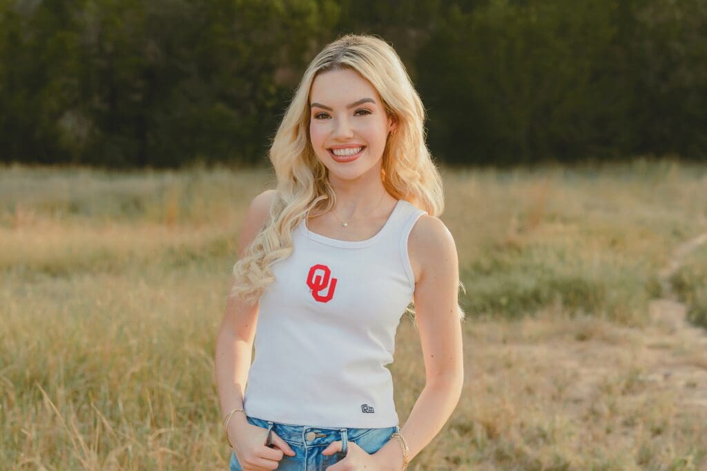 Austin Texas Cooperas Cove High School Senior Photos at Common Fords University of Oklahoma Announcement by Keala Jarvis Photography